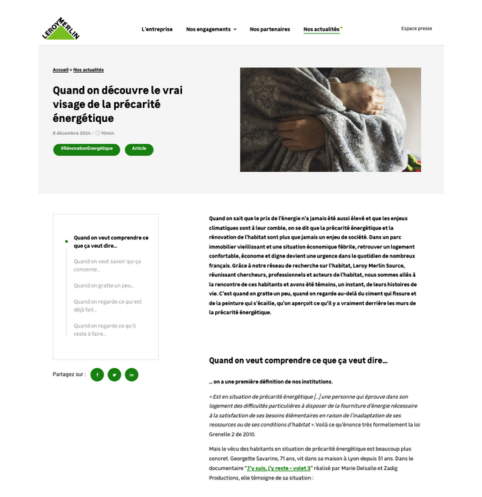 redaction article pour Leroy Merlin