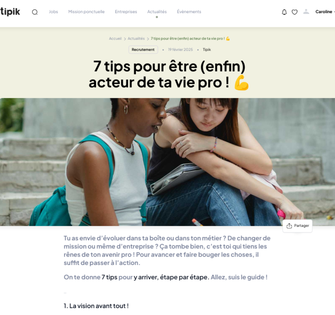 Article tipik sur le développement professionnel