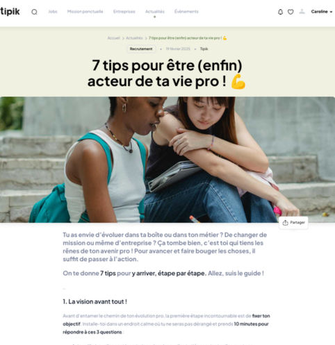 Article tipik sur le développement professionnel