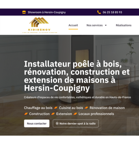 Conception d'un site Internet pour Kidirénov